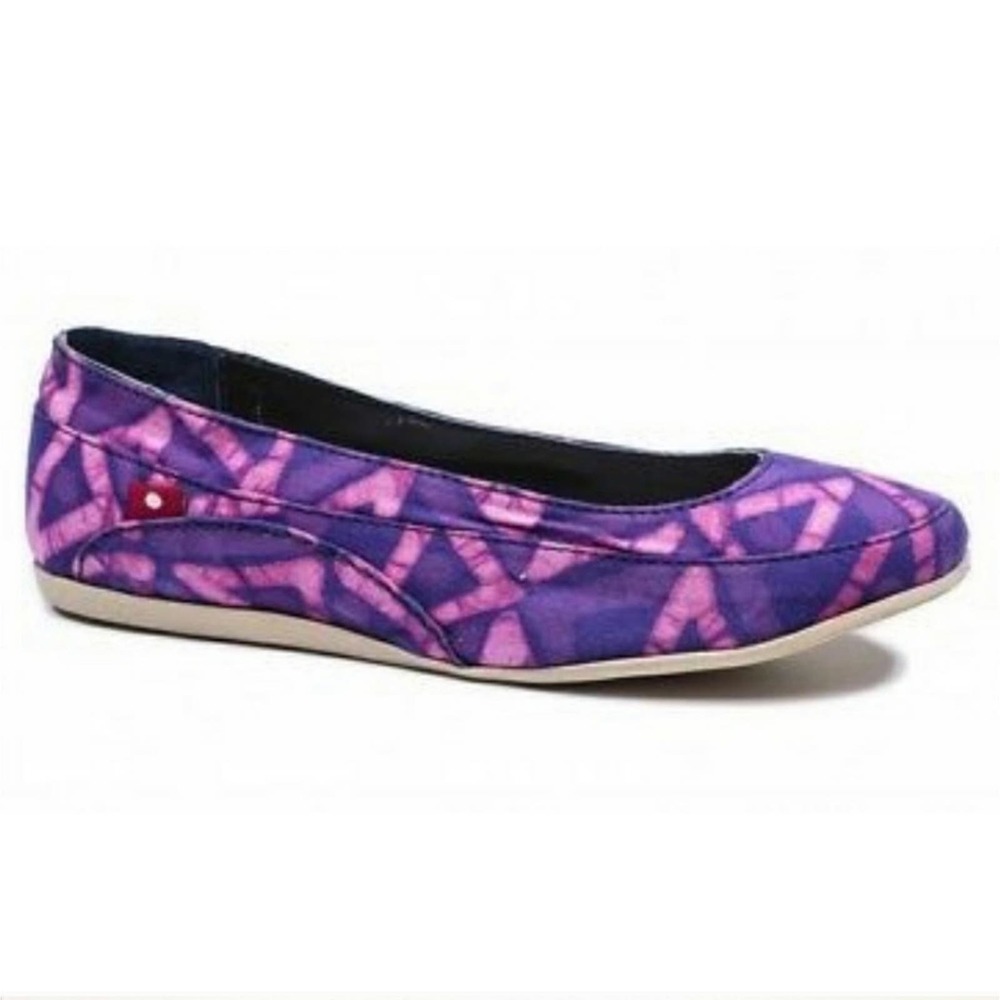 OLIBERTE Women's Mbozi Color Blocked Flats in Purple/Pink size EU 37, US 7